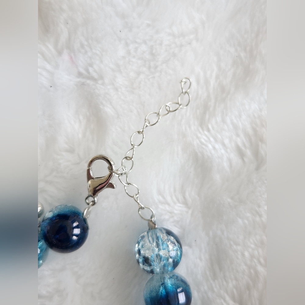 Blue Bead Starfish Adjustable Bracelet - Picture 5 of 6